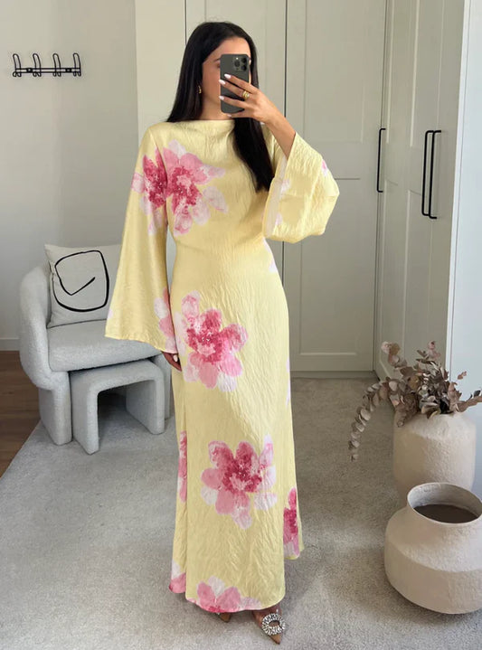 Robe longue florale – Douceur pastel ou éclat audacieux
